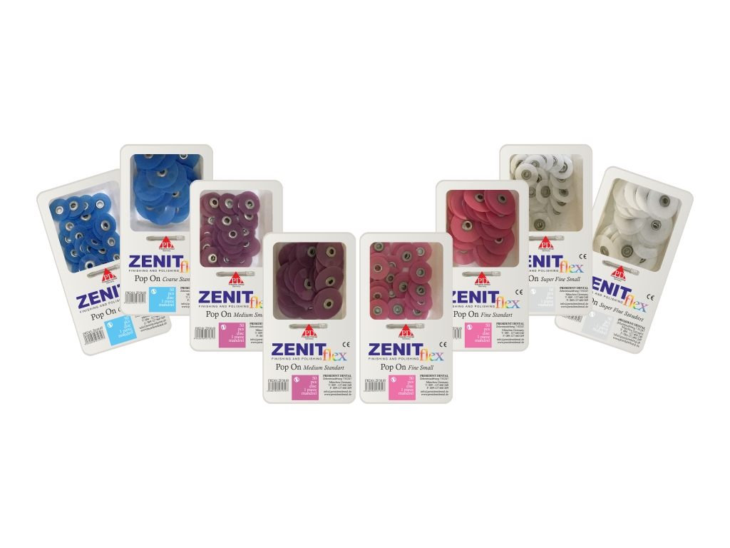 PRESIDENT DENTAL ZENIT FLEX POP ON Bitirme ve Polisaj Refill
