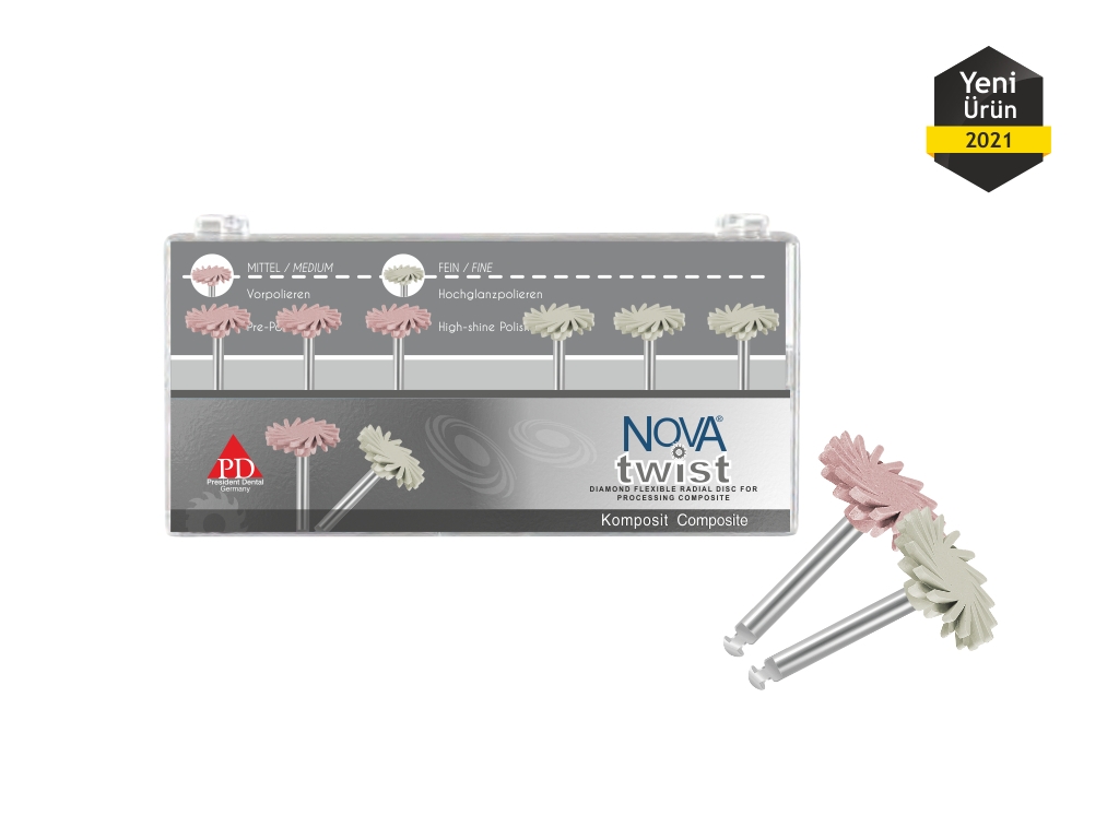 PRESIDENT DENTAL NOVATWIST Kompozit Parlatma Lastiği (SET)